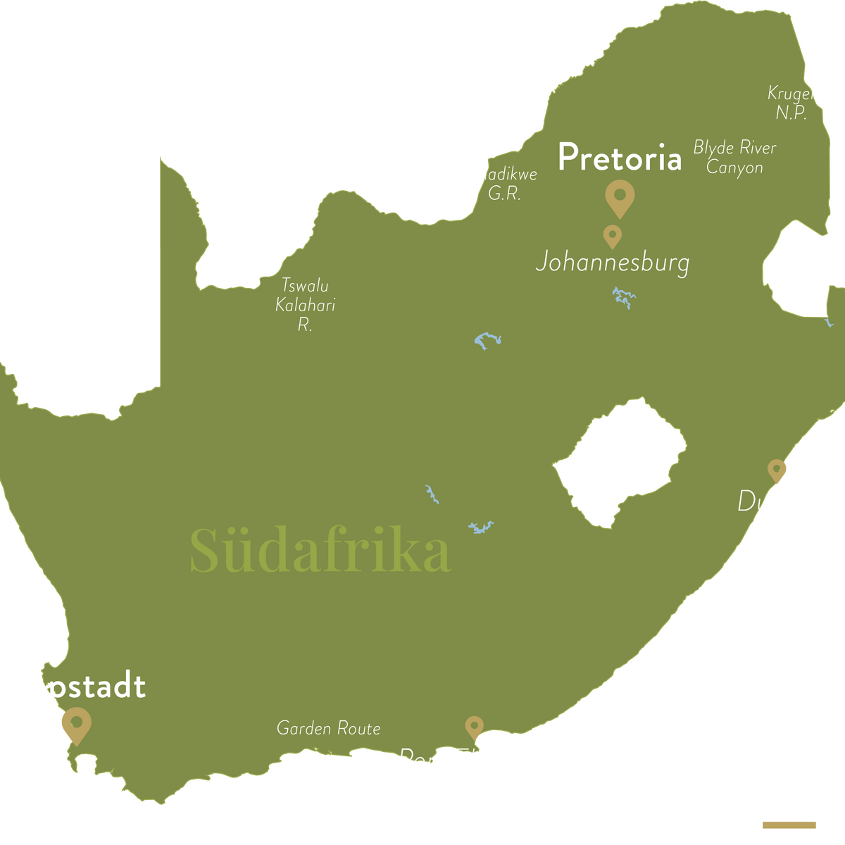 BPA Suedafrika Map